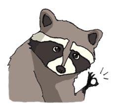 Oliver The Raccoon - Family Gone Wild sticker #6175221