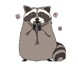 Oliver The Raccoon - Family Gone Wild sticker #6175224