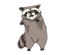 Oliver The Raccoon - Family Gone Wild sticker #6175225