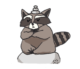 Oliver The Raccoon - Family Gone Wild sticker #6175236