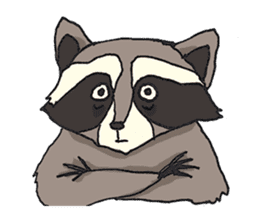 Oliver The Raccoon - Family Gone Wild sticker #6175238