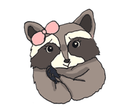 Oliver The Raccoon - Family Gone Wild sticker #6175242