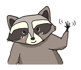 Oliver The Raccoon - Family Gone Wild sticker #6175254