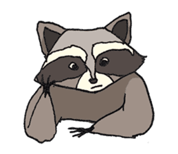 Oliver The Raccoon - Family Gone Wild sticker #6175255