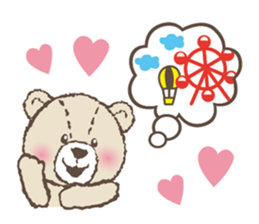 Love to date you.(Lovely Little Bear) sticker #6175471