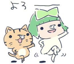 Tissue-chan&Koyori-chan.3 by peco sticker #6176457