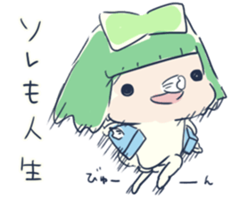 Tissue-chan&Koyori-chan.3 by peco sticker #6176478