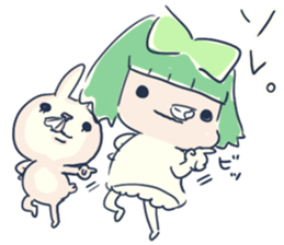 Tissue-chan&Koyori-chan.3 by peco sticker #6176486