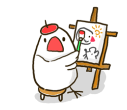 Everyday javasparrow and Parakeet 3 sticker #6176652