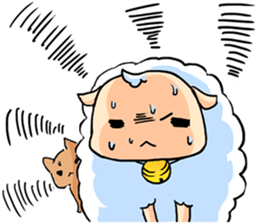 Drifting Island -Lazy Sheep- sticker #6177007