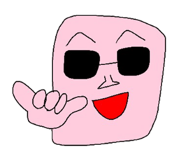 Light pink man sticker #6177139