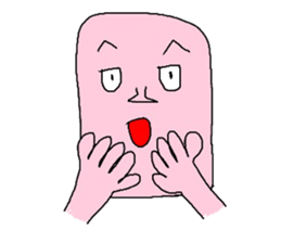 Light pink man sticker #6177140