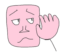 Light pink man sticker #6177141