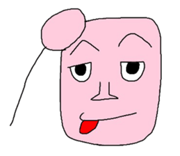 Light pink man sticker #6177142