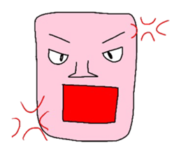 Light pink man sticker #6177152