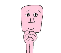 Light pink man sticker #6177159