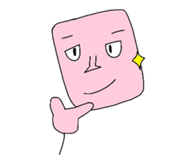 Light pink man sticker #6177162