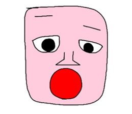 Light pink man sticker #6177168