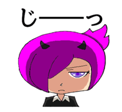 Tsundere devil and word many angel sticker #6177186