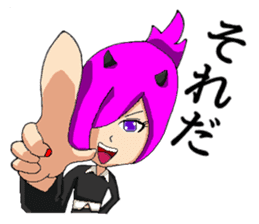 Tsundere devil and word many angel sticker #6177188