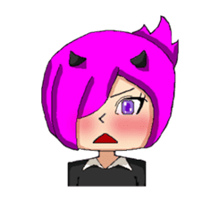 Tsundere devil and word many angel sticker #6177193