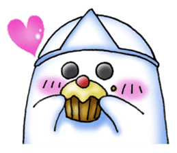 The cute and lovely friendly ghost sticker #6177889