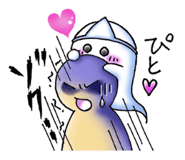 The cute and lovely friendly ghost sticker #6177893