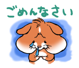 Strange face hamster Sticker sticker #6178057