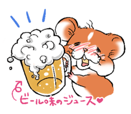 Strange face hamster Sticker sticker #6178060