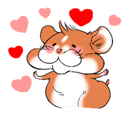 Strange face hamster Sticker sticker #6178067