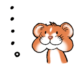 Strange face hamster Sticker sticker #6178071
