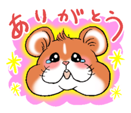 Strange face hamster Sticker sticker #6178075
