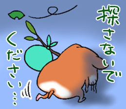 Strange face hamster Sticker sticker #6178081