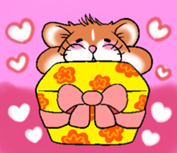Strange face hamster Sticker sticker #6178083