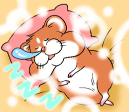 Strange face hamster Sticker sticker #6178089