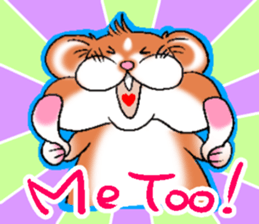 Strange face hamster Sticker sticker #6178090