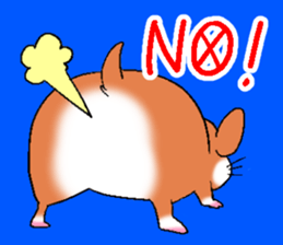 Strange face hamster Sticker sticker #6178091