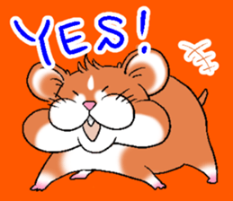 Strange face hamster Sticker sticker #6178092