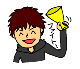 The smiling boy 2 sticker #6178265