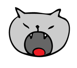 Emotions cat sticker #6178420