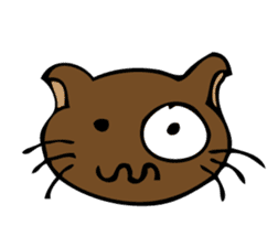 Emotions cat sticker #6178431