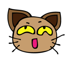 Emotions cat sticker #6178432