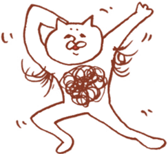 The cat which I drew sticker #6178505