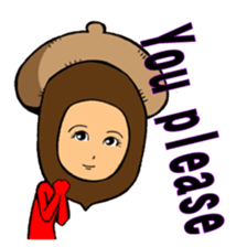 Acorn human sticker #6179218