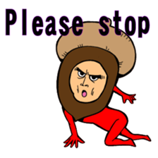 Acorn human sticker #6179221