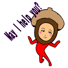 Acorn human sticker #6179223