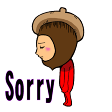 Acorn human sticker #6179225