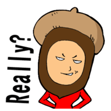 Acorn human sticker #6179226