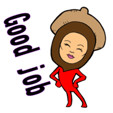 Acorn human sticker #6179227