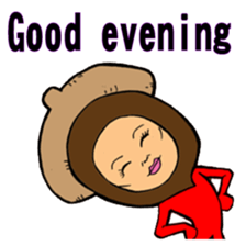 Acorn human sticker #6179229